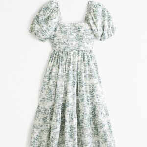 Emerson Poplin Puff Sleeve Midi Dress